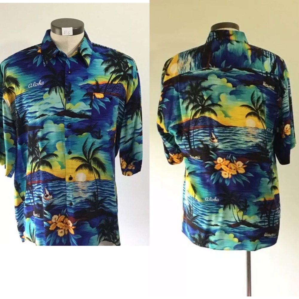 MONTICERUTTI HAWAIIAN ALOHA SHIRT - MEN'S